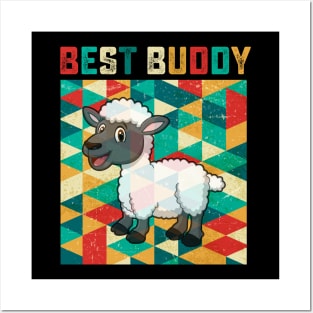 Best Buddy Sheep Posters and Art